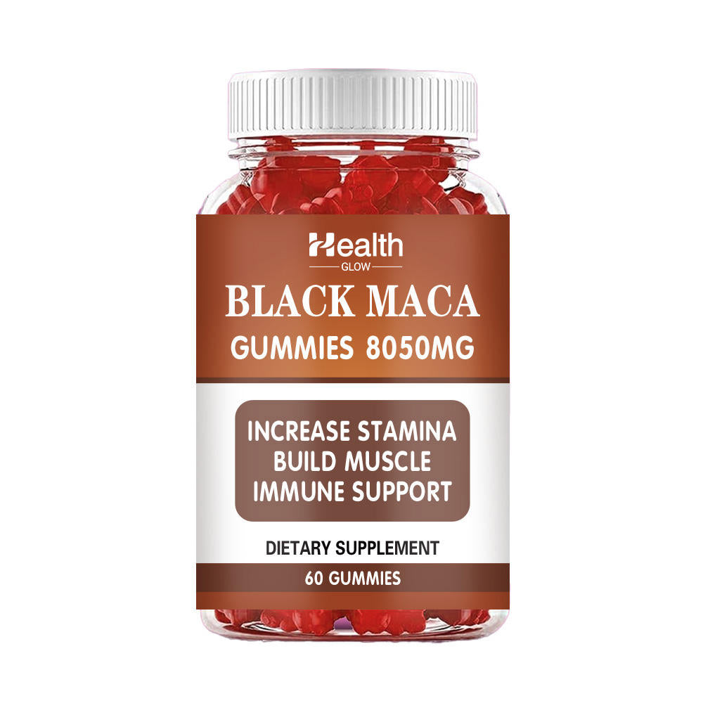 Black Maca Gummies | Boost Energy & Endurance for Adults | Natural Vitality Supplement