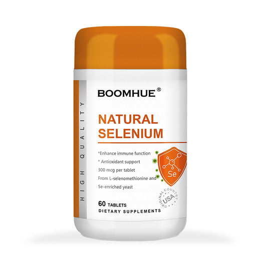 Natural Selenium Tablets 60 Count - 300mcg, Immune & Antioxidant Support