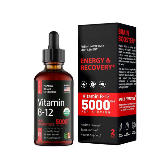 Biotin, Folic Acid & Choline B-Complex Liquid | Supports Energy Metabolism | Vitamin B Supplement